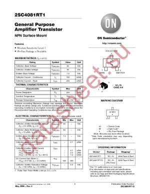 2SC4081RT1G datasheet  